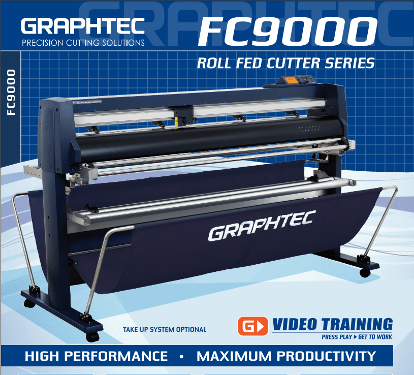 $145/Month NEW 42'' Graphtec FC9000-100 For the Automotive Professionals with 50 ft accurate tracking of Window Tint Film & Vinyl, Roll-fed Cutting Plotter