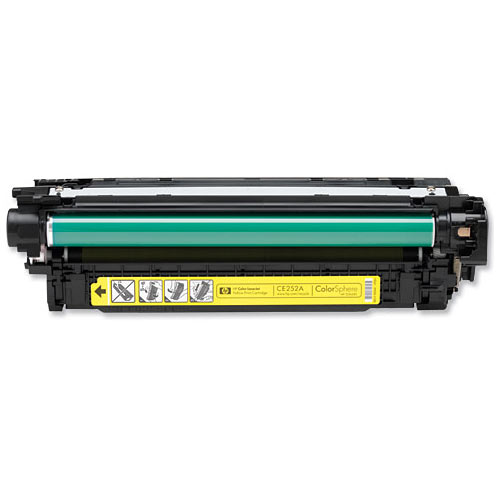 Compatible HP CE252A 504A Yellow Printer Laser Toner Cartridge - Toner King