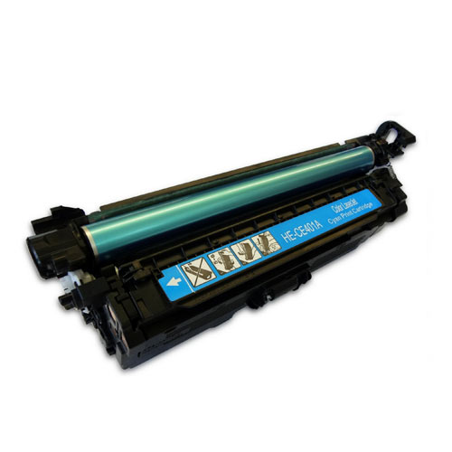 Compatible HP CE401A 507A Cyan Printer Laser Toner Cartridge - Toner King