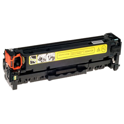 Compatible HP CE412A 305A Yellow Printer Laser Toner Cartridge - Toner King
