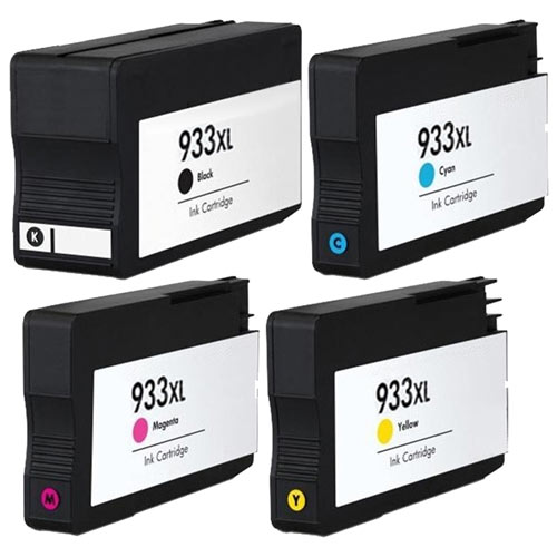 Compatible HP 932XL 933XL Printer Ink Cartridge Set of 4 (Black, Cyan, Magenta, Yellow)
