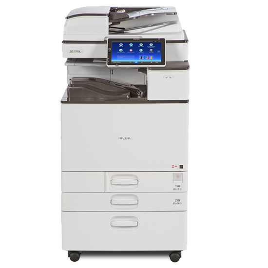 $49/Month Ricoh MP C2004 Color Laser Multifunction Printer Copier Scanner Fax 11x17, 12x18, iPad Style LCD For Office Use