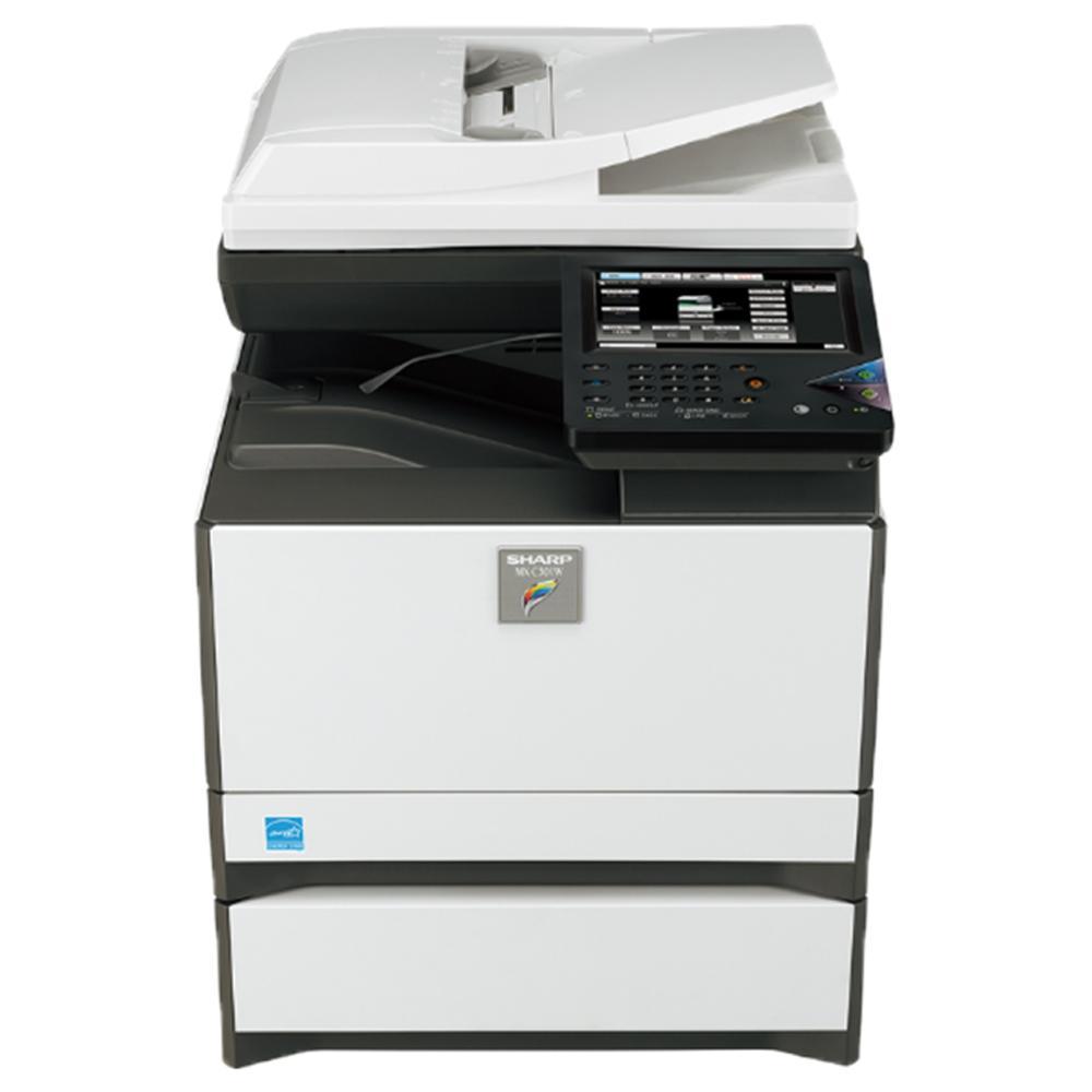 Absolute Toner Sharp MX-C301W A4 Desktop Color Laser Multifunction Printer, Copier, Scanner - $35/month Showroom Color Copiers