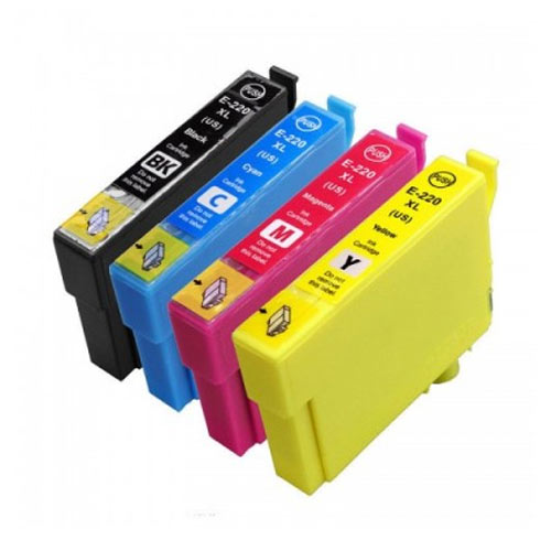 Compatible Epson T220XL Printer Ink Cartridge Set of 4 (Black, Cyan, Magenta, Yellow)