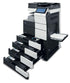 Absolute Toner $78/mon. Konica Minolta 554e Multifunction Color Printer Scanner With Finisher Laser Printer